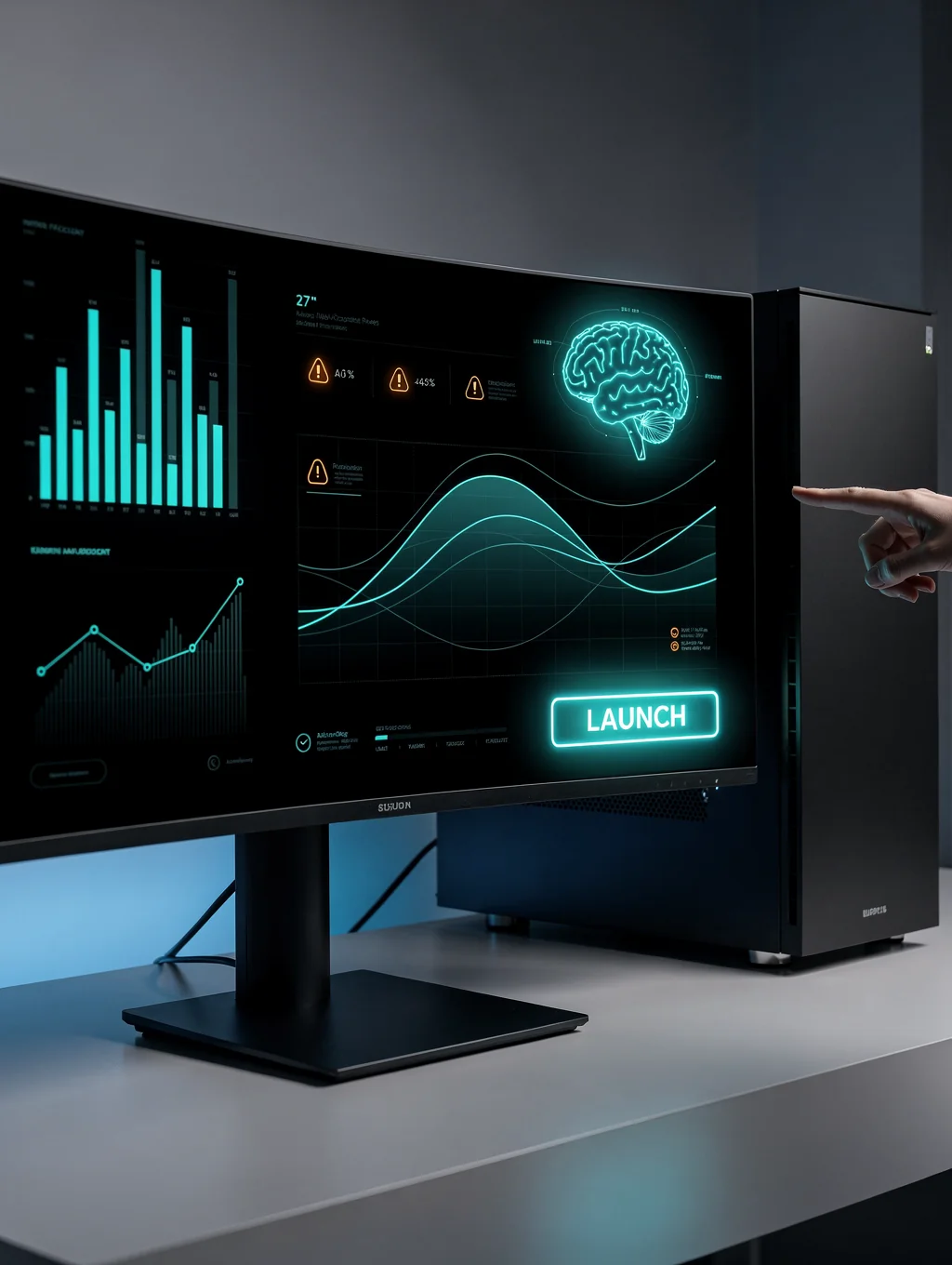 Advanced AI-powered cybersecurity threat monitoring dashboard