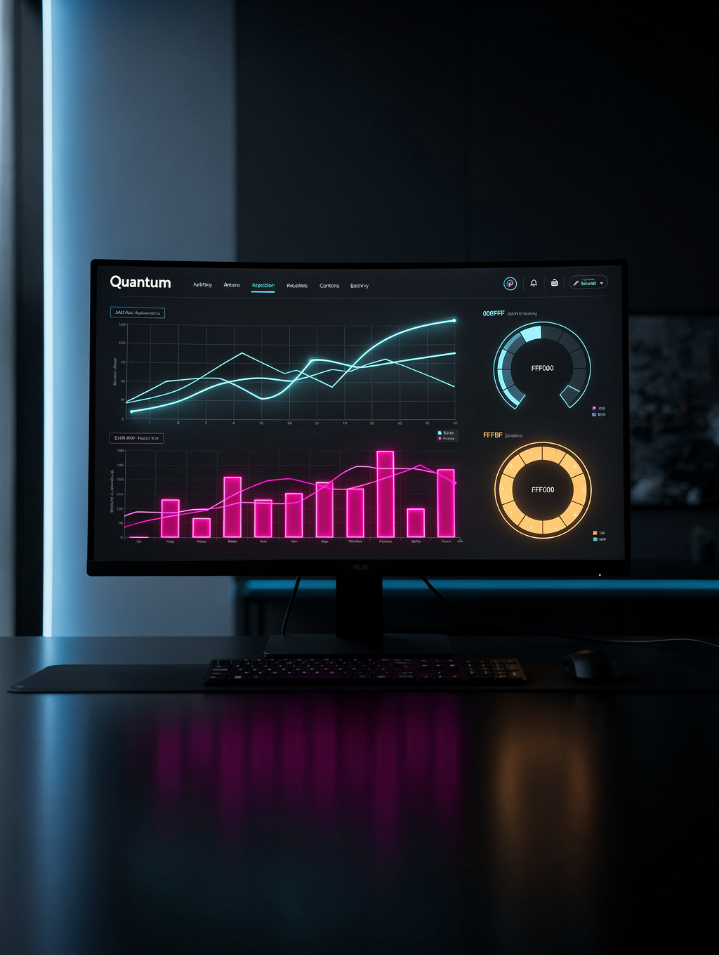 AI-driven security dashboard monitoring network traffic in real-time