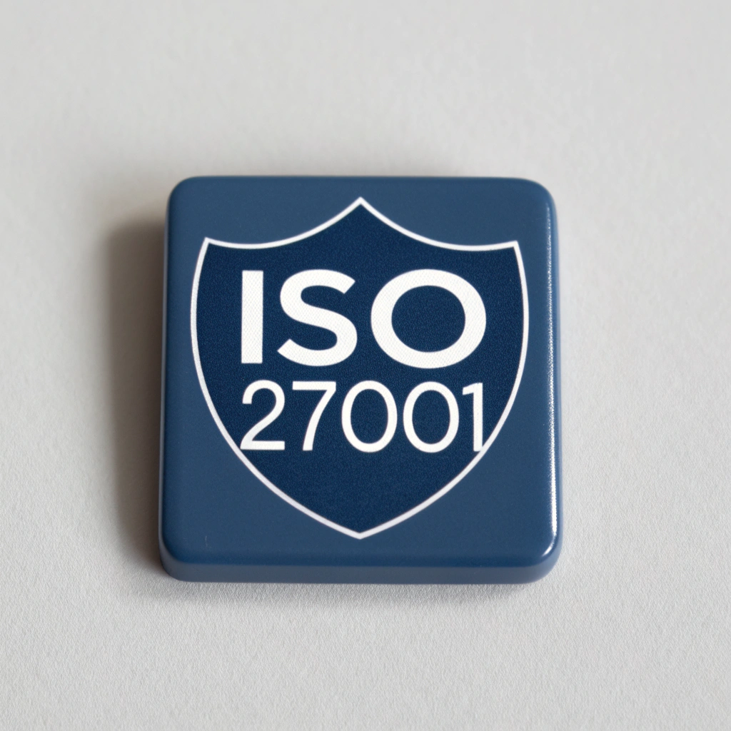 ISO 27001 security certification badge