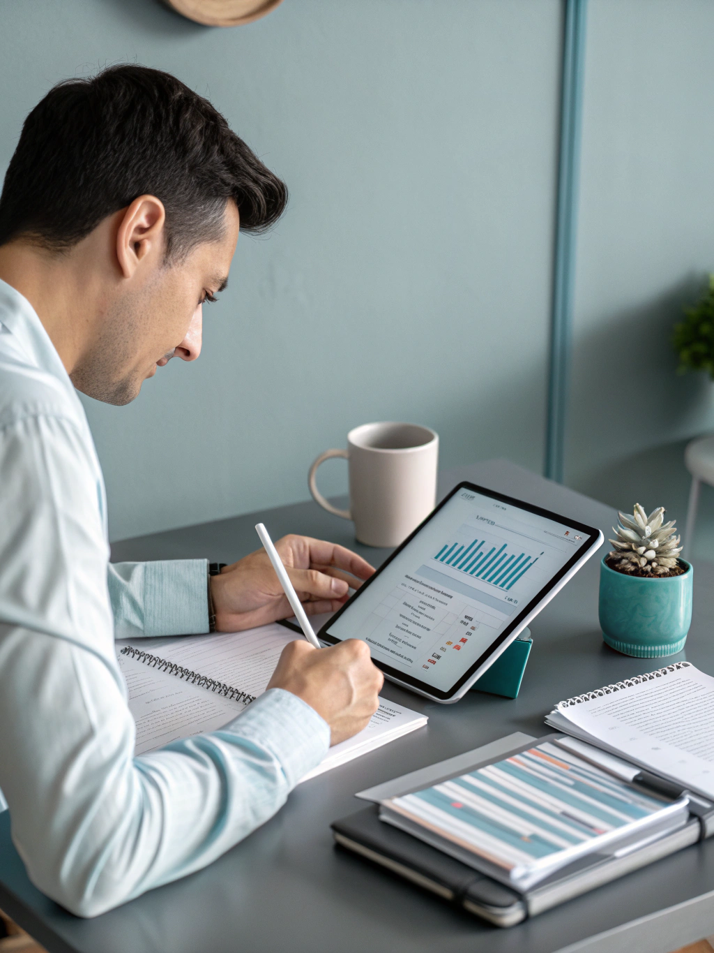 Security professional reviewing compliance documentation